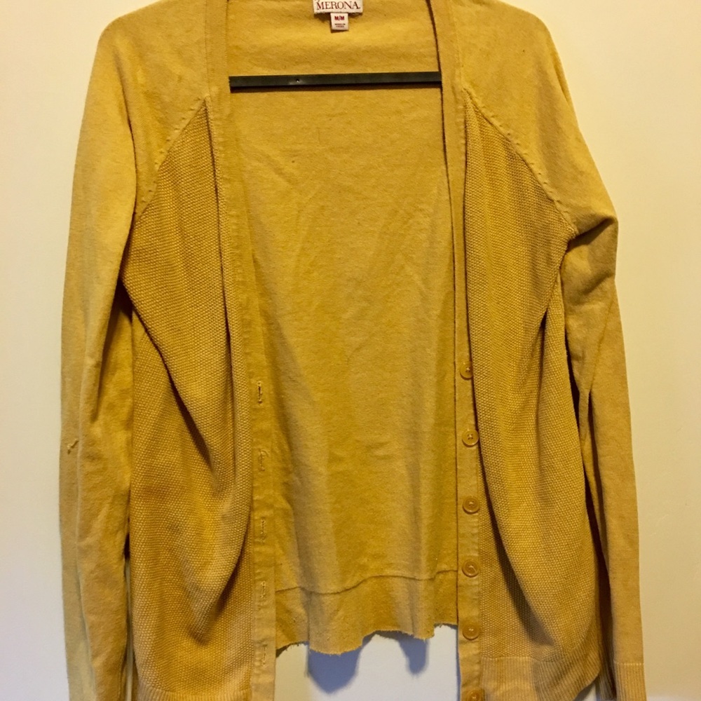 Mustard Yellow Cardigan